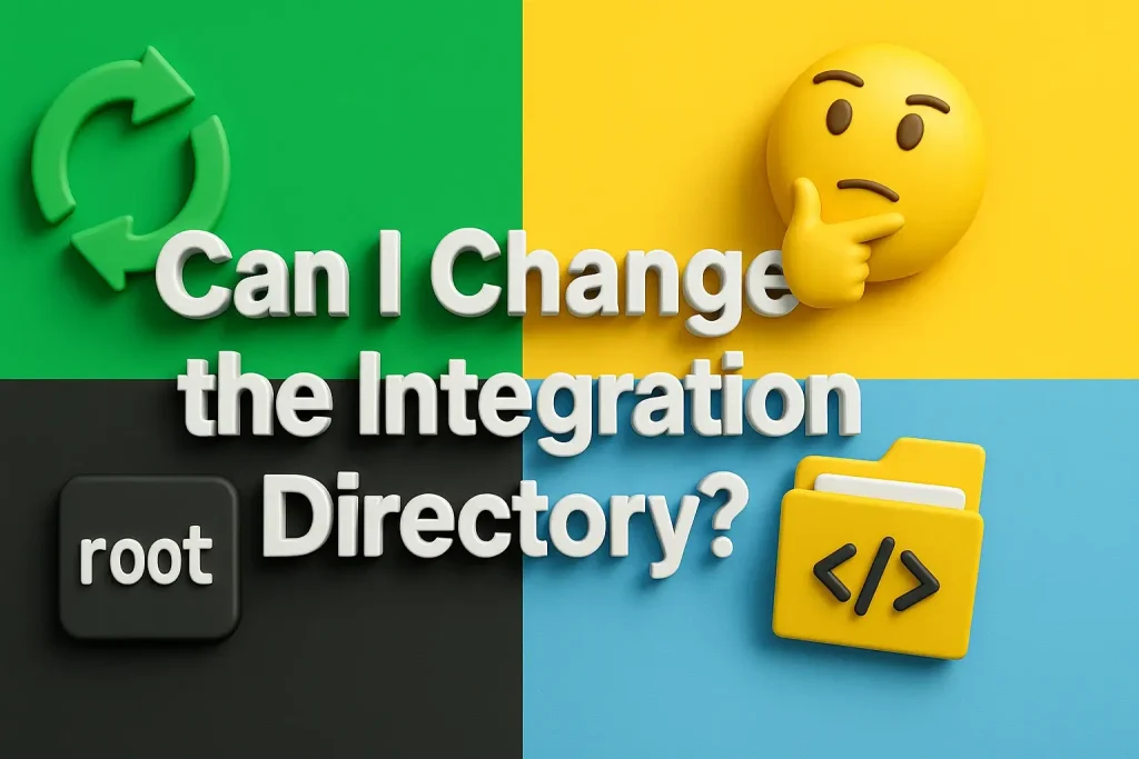 Can I Change the Integration Directory?